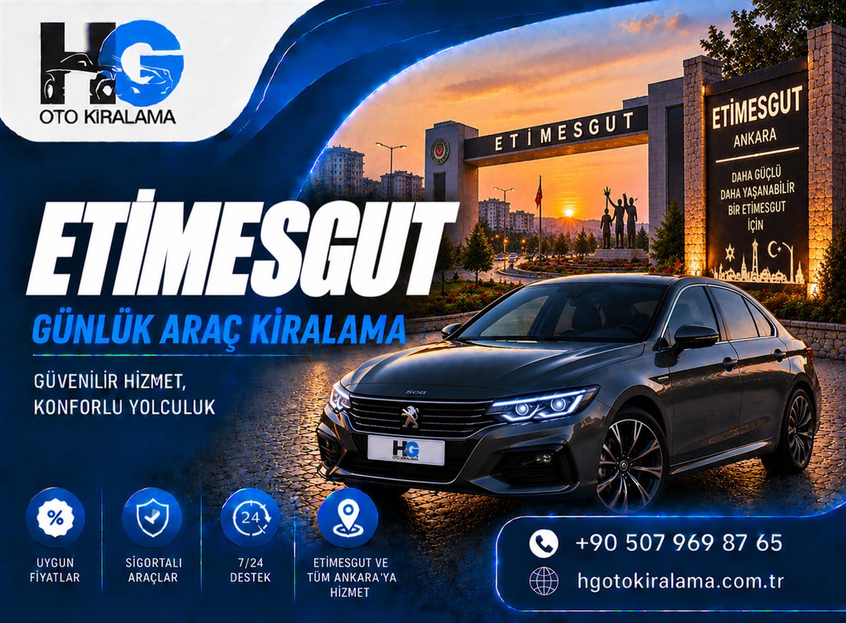 Etimesgut İlçe Merkezi Araç Kiralama